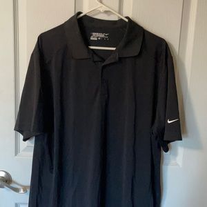 Black, short sleeved, Nike Golf shirt, worn once